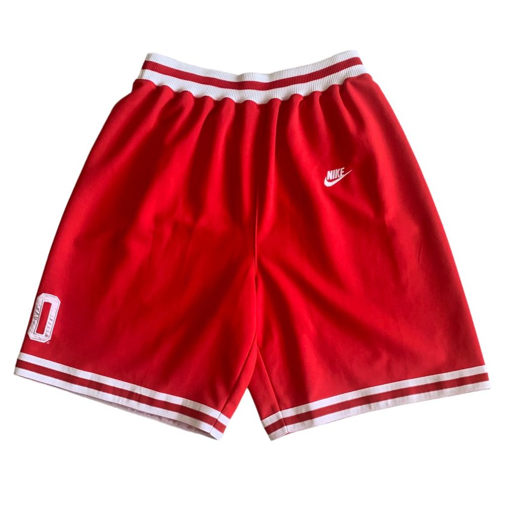 Men's Nike Ohio State Buckeyes Rewind Throwback Red Basketball Shorts - Large